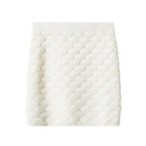 NWT NEW MANGO Spain 2PC Ivory Knit Button-Up Cardigan & Matching Skirt SET 14 - Picture 9 of 10